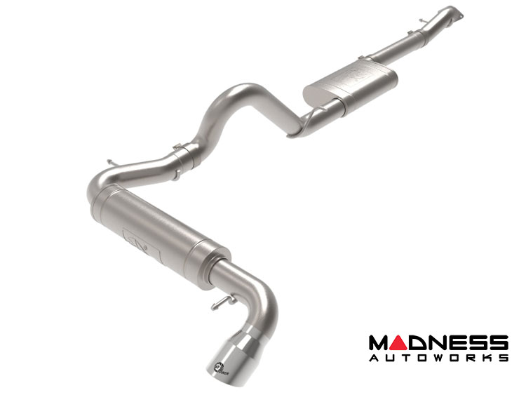 Ford Bronco Performance Exhaust System - Axle Back - Single Exit - Apollo GT - AFE - 3" - Polished Tip